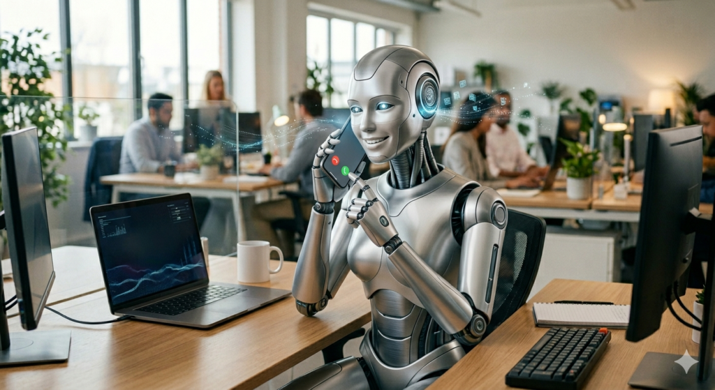 Bot answering phone